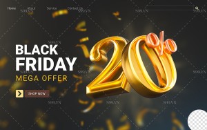 Banner hình ảnh số 20% file PNG mẫu GP121