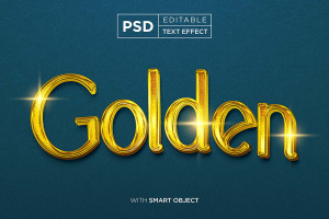 Hiệu ứng text gold file PSD mẫu HU339