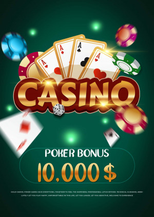 Poster trò chơi casino file PSD mẫu T18