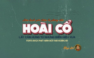 Bộ 68 font chữ hoài cổ TH Việt hoá