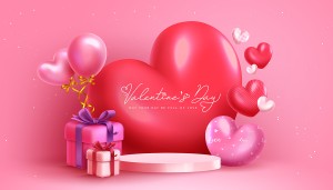 Background chụp ảnh ngày lễ valentine file vector mẫu BV116