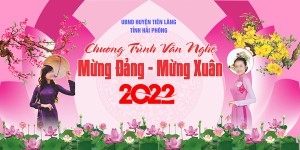 Phông nền chương trình văn nghệ mừng đảng mừng xuân - File Corel