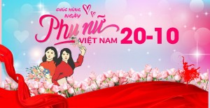 Banner chúc mừng ngày phụ nữ việt nam file CDR mẫu PN289