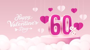 Banner sale quà tặng valentine file vector mẫu BV129