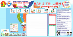 Backdrop bảng tin  liên đoàn trường học File Corel