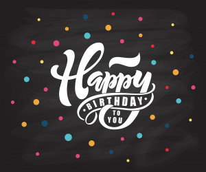 Bộ chữ typo happy birthday file EPS và AI mẫu K117