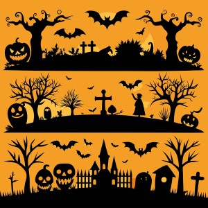 Hình minh họa đêm hội halloween file EPS - mẫu số 679