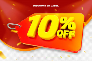 Banner hình ảnh vector số 10% file PSD mẫu A73