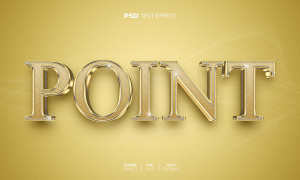 Hiệu ứng text gold file PSD mẫu HU361