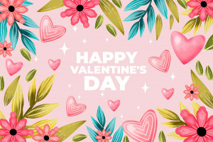 Ảnh nền ngày lễ tình nhân Valentine mẫu P01 file AI và EPS