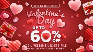 Banner sale dịp lễ valentine file vector mẫu BV109