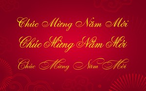 4 font chữ nghiêng viết tay chúc mừng năm mới