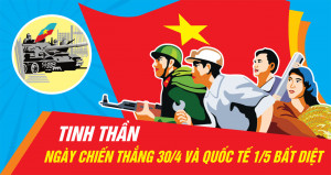 Pano ngày lễ 30/4 và 1/5 file CDR mẫu K27