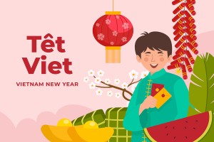 Banner dịp tết nguyên đán file vector - mẫu số 332