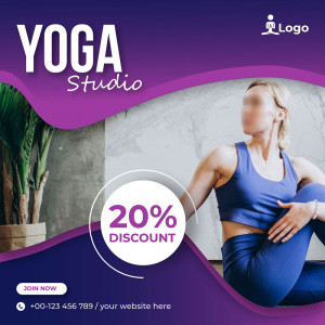 Poster tập yoga cơ bản file EPS và AI mẫu J154