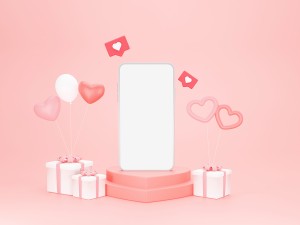 Background ngày valentine file JPG mẫu BV7