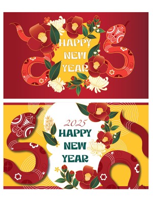 Banner chúc mừng năm mới 2025 file vector - mẫu số 218