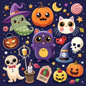 Hình minh họa nhân vật halloween file EPS - mẫu số 222