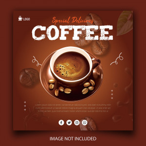 Poster quảng cáo coffee file EPS và AI mẫu CF83