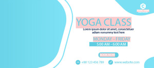 Banner tuyển sinh khóa học yoga cơ bản file EPS và AI mẫu J62