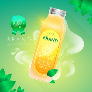 Banner quảng cáo trà chanh file vector mẫu DE60