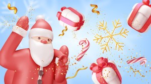 Hình ảnh ông già noel file vector mẫu BN293