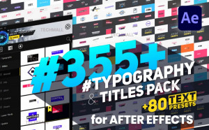 Gói tổng hợp tài nguyên dựng phim Big Pack of Typography - AtomX