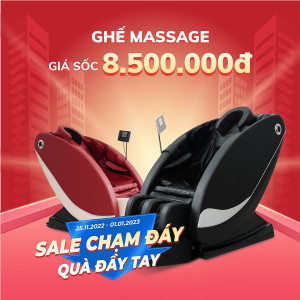 Banner sale ghế massage file AI - mẫu số 6611