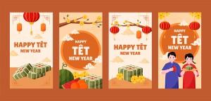 Poster dịp tết nguyên đán file vector mẫu 25R725