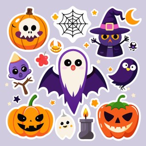 Hình minh họa nhân vật lễ hội halloween file EPS và AI mẫu MB85