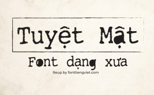 Font Chữ Đánh Máy Xưa Cũ LNTH Tight Writer Việt Hóa