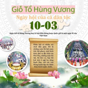 Poster giỗ tổ hùng vương file vector mẫu HV2