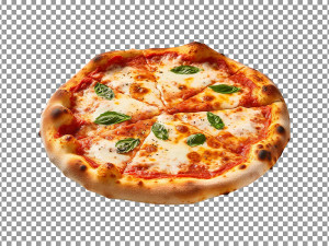 Hình minh họa bánh pizza phô mai file PSD - mẫu số 758