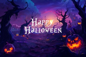 Banner lễ hội halloween file PSD mẫu MB304