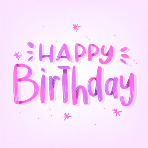 Bộ chữ typo happy birthday mềm mại file EPS và AI mẫu K67