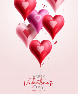 Poster ngày valentine file EPS và AI mẫu V11