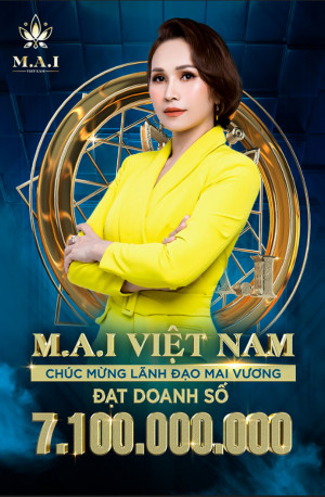 Poster vinh danh đại lý mỹ phẩm MAI - File PSD