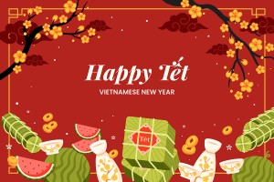 Background tết cổ truyền màu đỏ file vector mẫu 25R1441