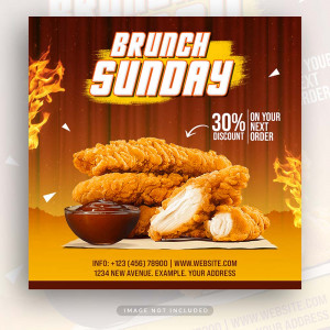 Poster quảng cáo gà rán KFC file PSD mẫu GR81