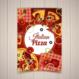 Poster quảng cáo bánh pizza file EPS và AI mẫu P163