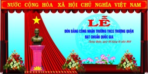 Phông nền, Backdrop hội nghị nền xanh đỏ File Corel 13