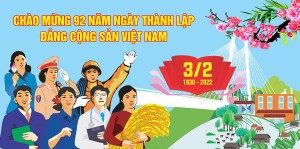 Backdrop chào mừng ngày thành lập Đảng Cộng sản file CDR mẫu CR55