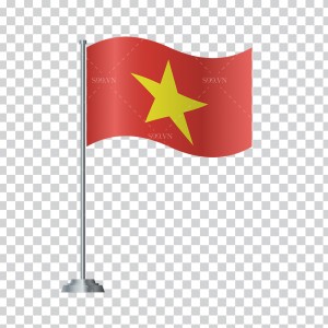 Ảnh cờ Việt Nam tung bay file PNG mẫu số 98