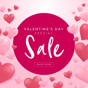 Banner sale dịp lễ valentine file vector mẫu BV219