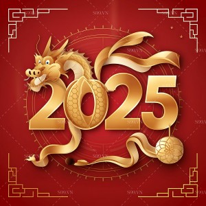 Bộ số năm mới 2025 file JPG mẫu 25R26