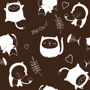 Hình ảnh những của chú mèo cute file vector mẫu CM209