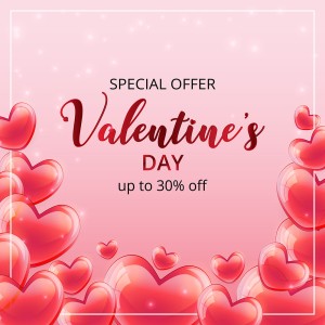 Banner sale dịp lễ valentine file vector mẫu BV221