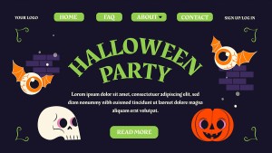 Banner lễ hội halloween file PSD mẫu MB441