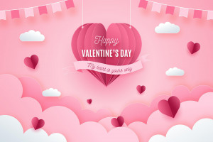 Banner ngày valentine file EPS và AI mẫu V22