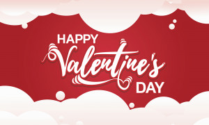 Banner dịp valentine file EPS và AI mẫu V76